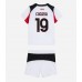 AC Milan Youssouf Fofana #19 Bortedraktsett Barn 2025-26 Korte ermer (+ Korte bukser)